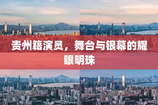 贵州籍演员，舞台与银幕的耀眼明珠