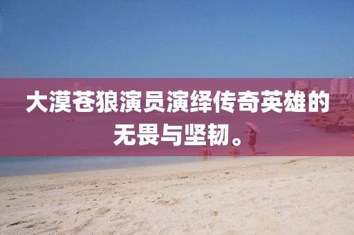 大漠苍狼演员演绎传奇英雄的无畏与坚韧。
