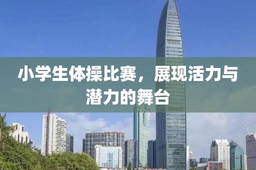 小学生体操比赛，展现活力与潜力的舞台
