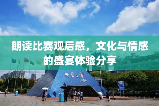 朗读比赛观后感，文化与情感的盛宴体验分享