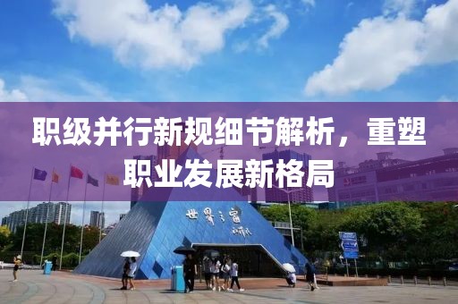 职级并行新规细节解析，重塑职业发展新格局