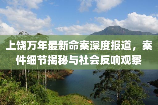上饶万年最新命案深度报道，案件细节揭秘与社会反响观察