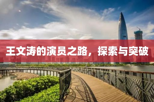 王文涛的演员之路，探索与突破