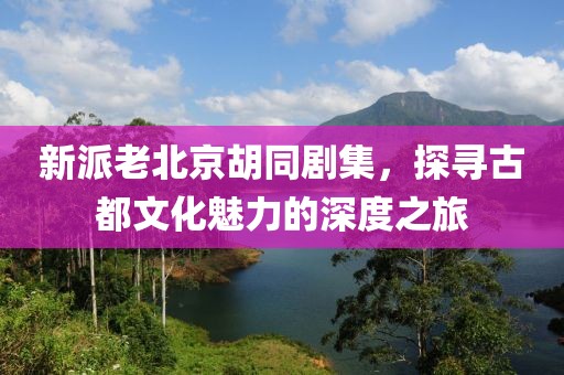 新派老北京胡同剧集，探寻古都文化魅力的深度之旅