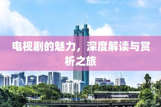 电视剧的魅力，深度解读与赏析之旅