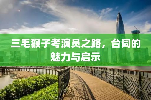 三毛猴子考演员之路，台词的魅力与启示
