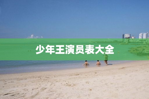 少年王演员表大全