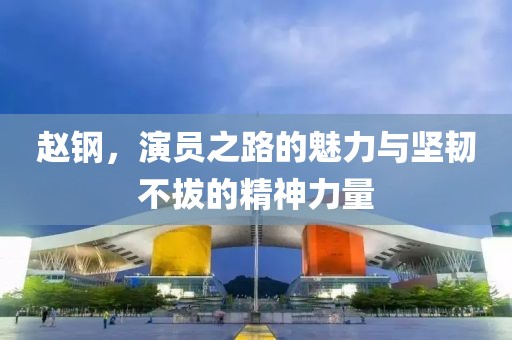 赵钢，演员之路的魅力与坚韧不拔的精神力量