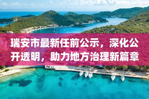 瑞安市最新任前公示，深化公开透明，助力地方治理新篇章