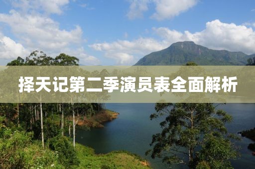择天记第二季演员表全面解析