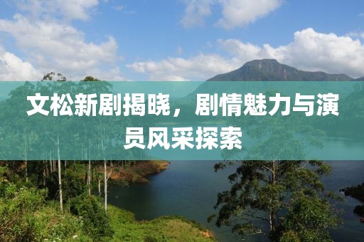 文松新剧揭晓，剧情魅力与演员风采探索