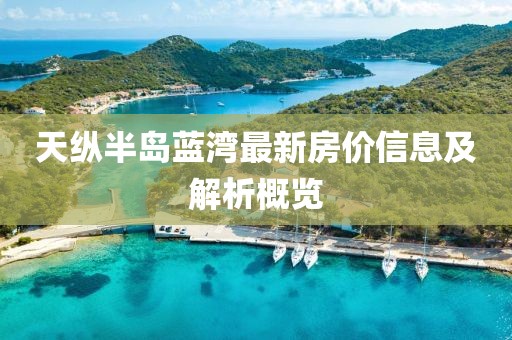 天纵半岛蓝湾最新房价信息及解析概览