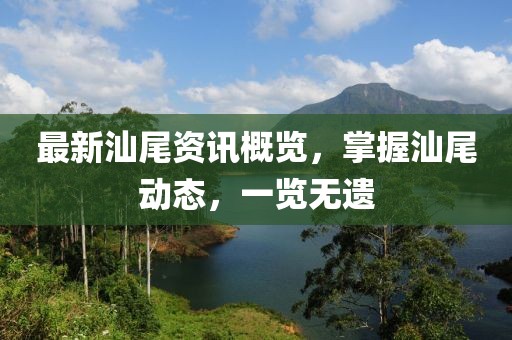 最新汕尾资讯概览，掌握汕尾动态，一览无遗