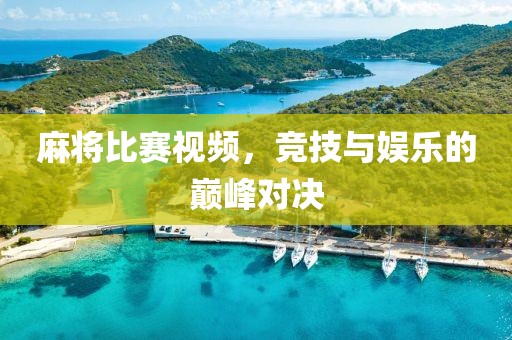 麻将比赛视频，竞技与娱乐的巅峰对决