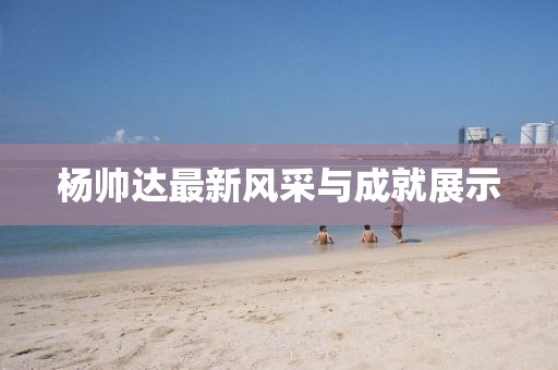 杨帅达最新风采与成就展示