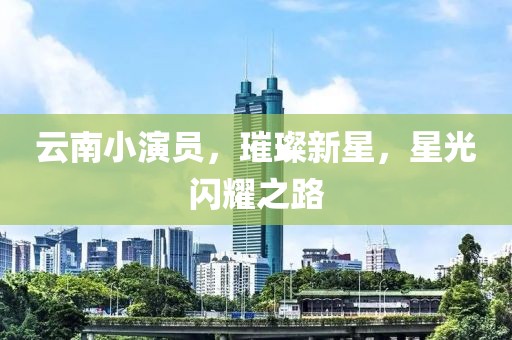 云南小演员，璀璨新星，星光闪耀之路