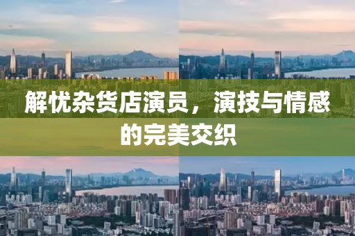 解忧杂货店演员，演技与情感的完美交织