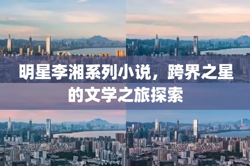 明星李湘系列小说，跨界之星的文学之旅探索
