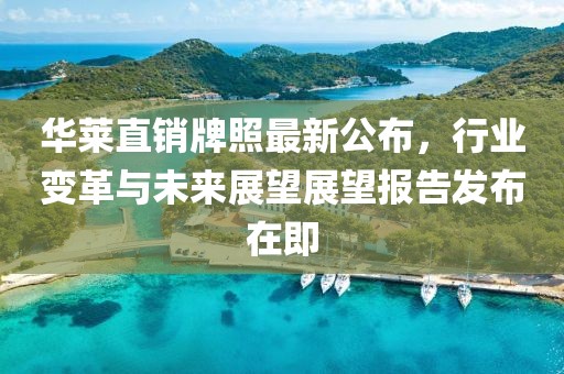 华莱直销牌照最新公布，行业变革与未来展望展望报告发布在即