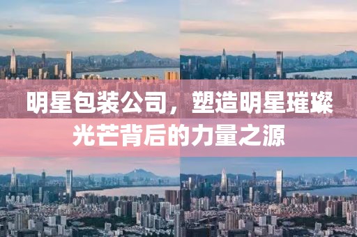明星包装公司，塑造明星璀璨光芒背后的力量之源