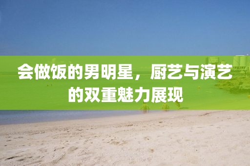 会做饭的男明星，厨艺与演艺的双重魅力展现
