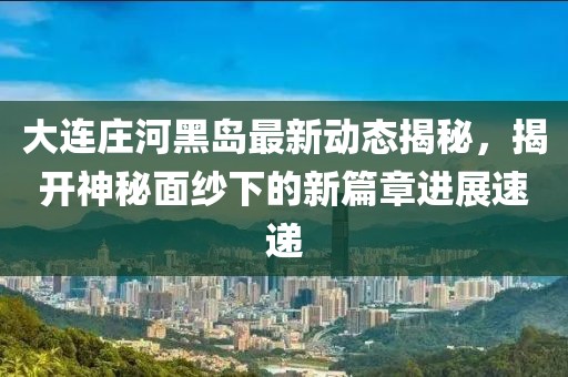 大连庄河黑岛最新动态揭秘，揭开神秘面纱下的新篇章进展速递