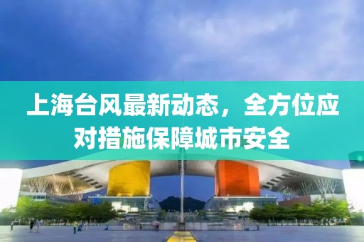 上海台风最新动态，全方位应对措施保障城市安全