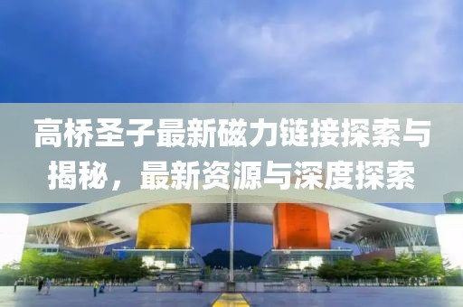 高桥圣子最新磁力链接探索与揭秘，最新资源与深度探索