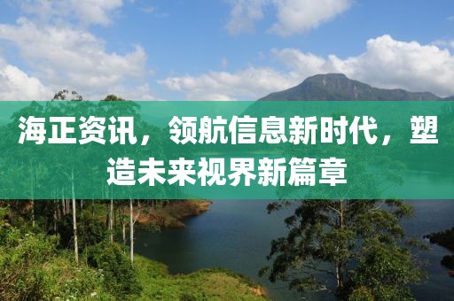 海正资讯，领航信息新时代，塑造未来视界新篇章