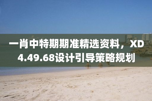 一肖中特期期准精选资料，XD4.49.68设计引导策略规划
