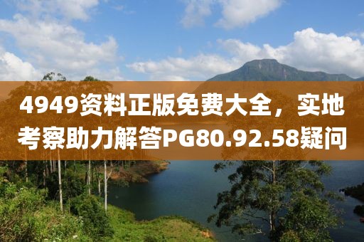 4949资料正版免费大全，实地考察助力解答PG80.92.58疑问