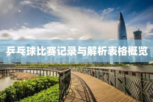 乒乓球比赛记录与解析表格概览
