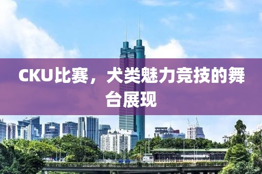 CKU比赛，犬类魅力竞技的舞台展现