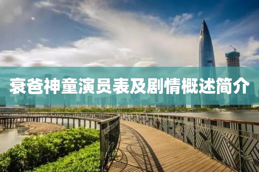 衰爸神童演员表及剧情概述简介