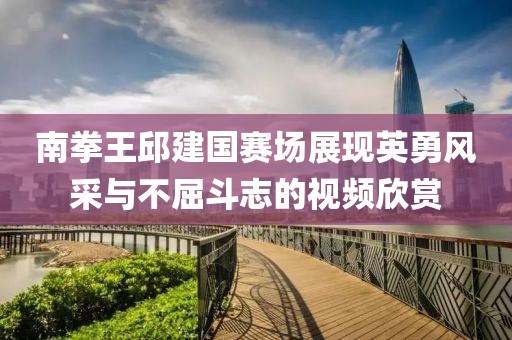 南拳王邱建国赛场展现英勇风采与不屈斗志的视频欣赏