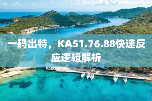 一码出特，KA51.76.88快速反应逻辑解析