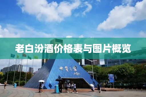 老白汾酒价格表与图片概览