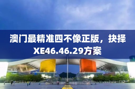 澳门最精准四不像正版，抉择XE46.46.29方案