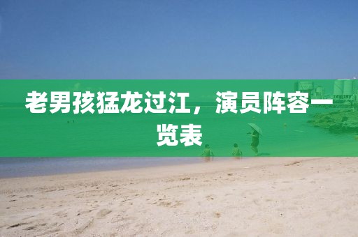 老男孩猛龙过江，演员阵容一览表