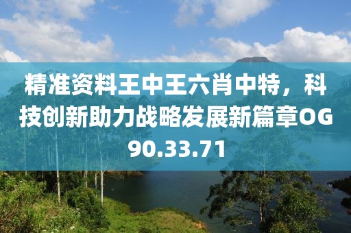 精准资料王中王六肖中特，科技创新助力战略发展新篇章OG90.33.71
