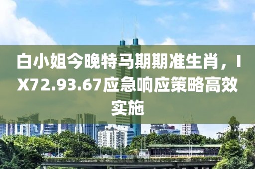 白小姐今晚特马期期准生肖，IX72.93.67应急响应策略高效实施
