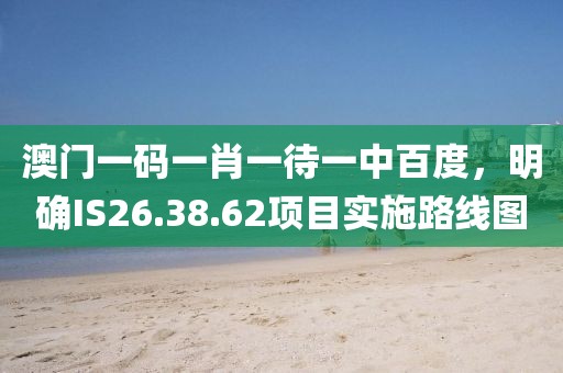 澳门一码一肖一待一中百度，明确IS26.38.62项目实施路线图