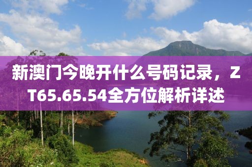 新澳门今晚开什么号码记录，ZT65.65.54全方位解析详述