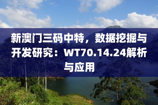 新澳门三码中特，数据挖掘与开发研究：WT70.14.24解析与应用