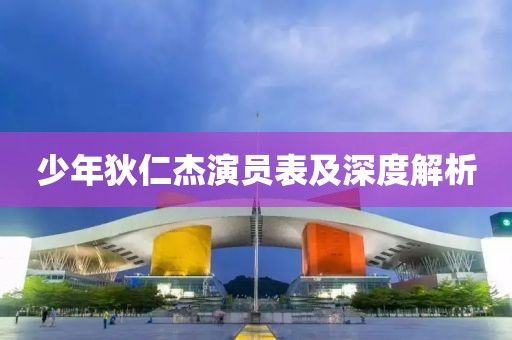 少年狄仁杰演员表及深度解析