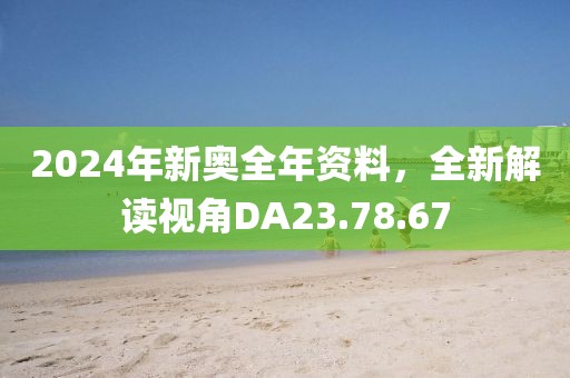 2024年新奥全年资料，全新解读视角DA23.78.67