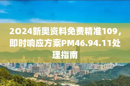 2O24新奥资料免费精准109，即时响应方案PM46.94.11处理指南