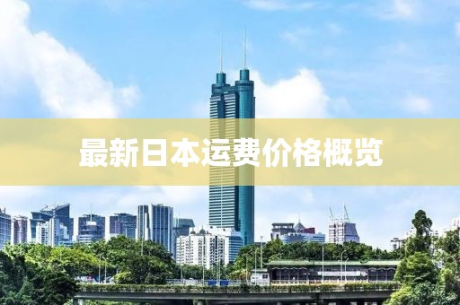 最新日本运费价格概览