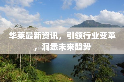 华莱最新资讯，引领行业变革，洞悉未来趋势