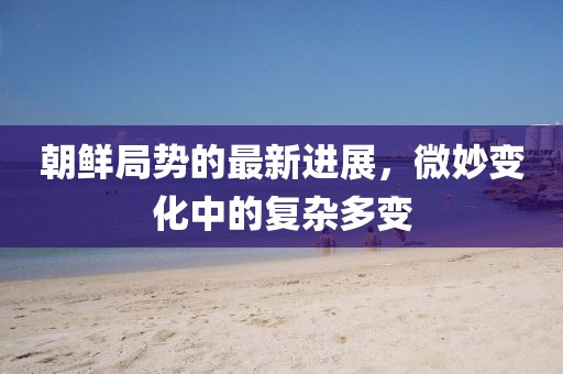 朝鲜局势的最新进展，微妙变化中的复杂多变
